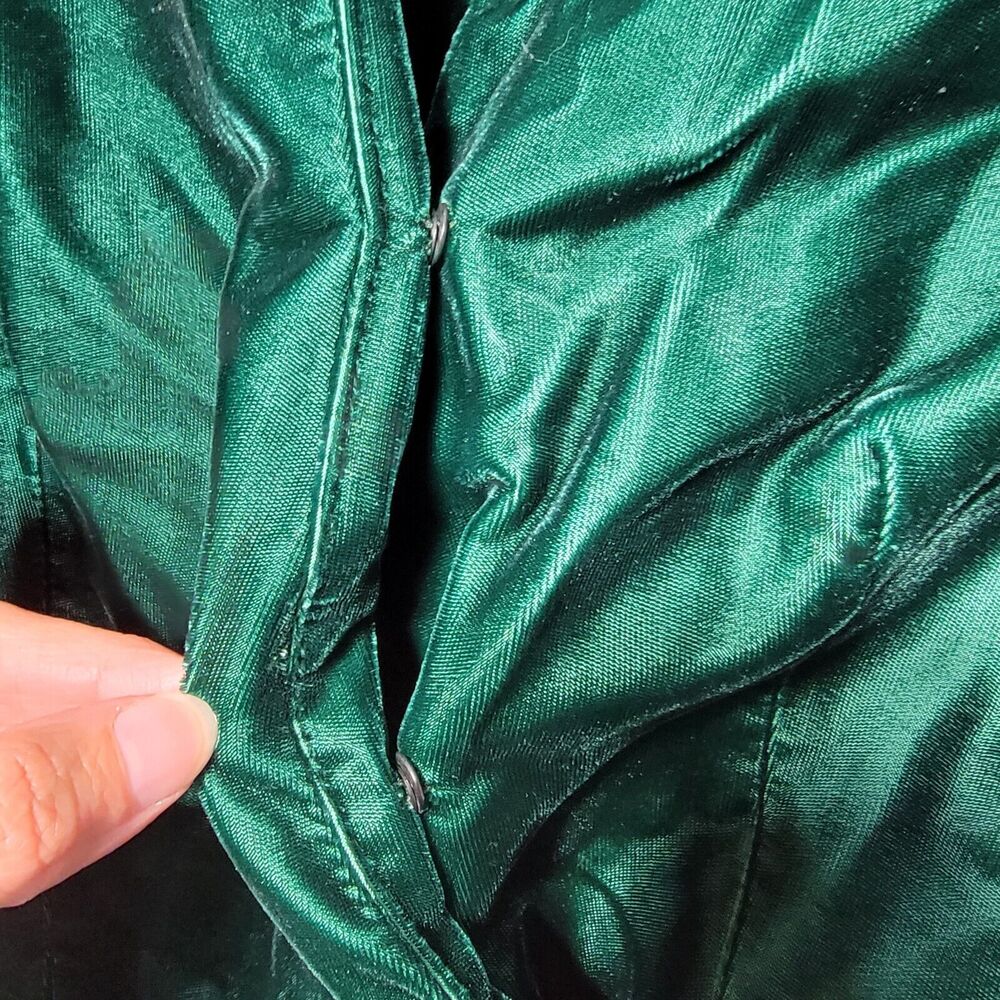 Vintage Cloak of Many Colors Liberty Lucrezia Green Velvet Top & Skirt Size 12‎ - Picture 4 of 14